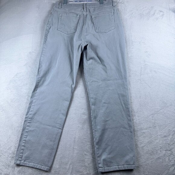 Gloria Vanderbilt Amanda Straight Leg Jeans High Rise Womens Grey 12 Average - Picture 4 of 12